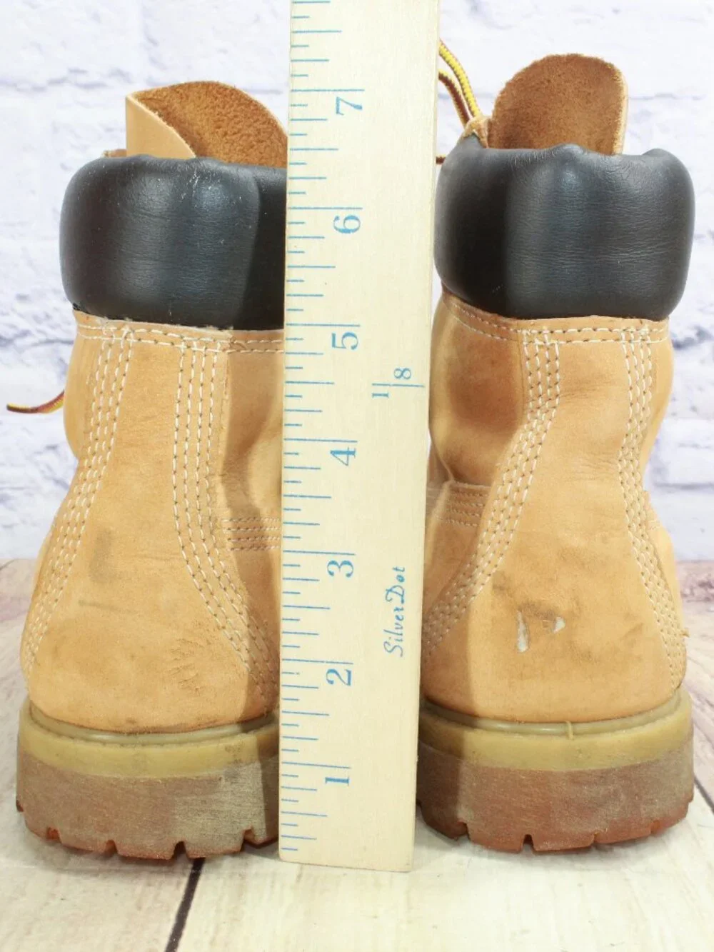 Timberland 6 Inch Premium Leather Waterproof Boots Wheat Tan Women's Size 7.5